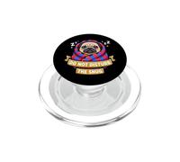 Pug Do Not Funny Disturb The Cute Snug Burrito Manta Perro PopSockets PopGrip para MagSafe