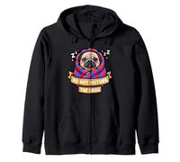 Pug Do Not Funny Disturb The Cute Snug Burrito Manta Perro Sudadera con Capucha
