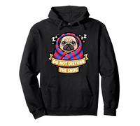 Pug Do Not Funny Disturb The Cute Snug Burrito Manta Perro Sudadera con Capucha