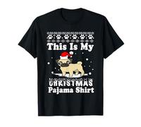 Pug Dog Funny Xmas Sweater This Is My Christmas Pajama Camiseta