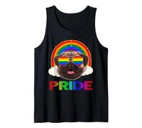 Pug Dog LGBT Rainbow Gay Lesbian Funny LGBT Pride Camiseta sin Mangas