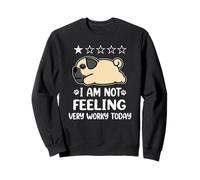 Pug Dog Sleep I Am Not Feeling Funny Puppy Dogs Lovers Sudadera