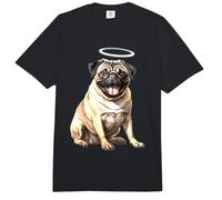 Pug Dog x Angel Pug Comfort Colors Adult Heavyweight T-Shirt