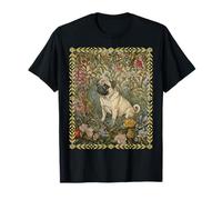 Pug Dulce Cervatillo en un Viejo jardín inglés Camiseta