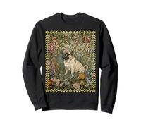 Pug Dulce Cervatillo en un Viejo jardín inglés Sudadera