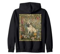 Pug Dulce Cervatillo en un Viejo jardín inglés Sudadera con Capucha