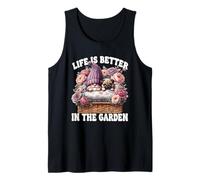 Pug Gnome Dad Life Is Better In The Garden For Pug Grandpa Camiseta sin Mangas