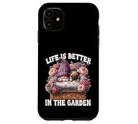 Pug Gnome Dad Life Is Better In The Garden For Pug Grandpa Carcasa para iPhone 11