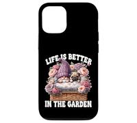 Pug Gnome Dad Life Is Better In The Garden For Pug Grandpa Carcasa para iPhone 12/12 Pro