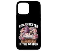 Pug Gnome Dad Life Is Better In The Garden For Pug Grandpa Carcasa para iPhone 13 Pro Max