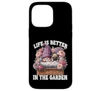 Pug Gnome Dad Life Is Better In The Garden For Pug Grandpa Carcasa para iPhone 14 Pro Max