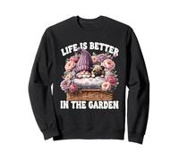 Pug Gnome Dad Life Is Better In The Garden For Pug Grandpa Sudadera