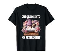 Pug Grandpa Gnome Retired Dad Cuddling Into My Retirement Camiseta