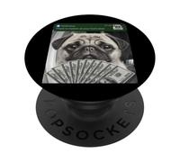 Pug Hay Movimiento en tu Puerta Principal Perro Tonto PopSockets PopGrip Adhesivo
