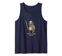 Pug Humor Humor TWAS The Carbs M'Lord Funny Sci-Fi Raro Extraño Camiseta sin Mangas