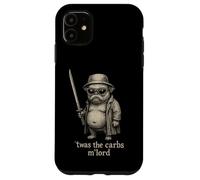 Pug Humor Humor TWAS The Carbs M'Lord Funny Sci-Fi Raro Extraño Carcasa para iPhone 11