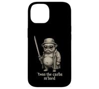 Pug Humor Humor TWAS The Carbs M'Lord Funny Sci-Fi Raro Extraño Carcasa para iPhone 14
