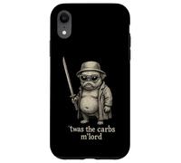 Pug Humor Humor TWAS The Carbs M'Lord Funny Sci-Fi Raro Extraño Carcasa para iPhone XR