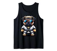 Pug Karate Artes Marciales Estilo Genial Camiseta sin Mangas