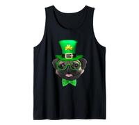 Pug Leprechaun Hat St Patricks Day Funny Dog Lover Camiseta sin Mangas