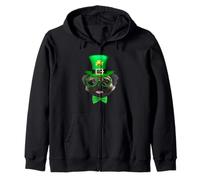 Pug Leprechaun Hat St Patricks Day Funny Dog Lover Sudadera con Capucha