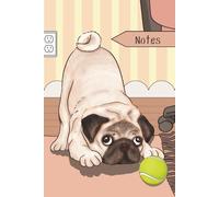 Pug Lined Notebook - Pug Lovers - The Pet Collection - Gift for Men Women Children - Cute Dog Ruled Notebook Journal Diaries 6x9, 120 pages