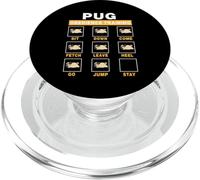 Pug Obedience Training Funny Dog Puppy Guide To Trainer PopSockets PopGrip para MagSafe