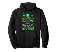 Pug One Lucky Dog Mom Funny Dogs Lover St Patrick's Day Sudadera con Capucha
