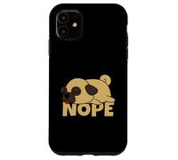 Pug Perro Perezoso Nope Carcasa para iPhone 11