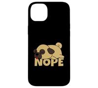 Pug Perro Perezoso Nope Carcasa para iPhone 14 Plus