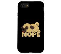 Pug Perro Perezoso Nope Carcasa para iPhone SE (2020) / 7/8