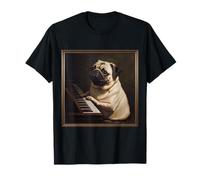 Pug Piano Dog Camiseta