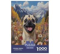 Pug Puzzle Imposible,desafío for Adults Entretenimiento Creativo 1000 Piezas Obra De Arte De Juego De para Adultos, Regalos A Partir De 14 Años 70x50cm/1000pcs