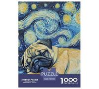 Pug Puzzle Imposible,desafío para Adultos Juego Educativo 1000 Piezas Obra De Arte De Juego De para Adultos Y Niños Mayores De 12 Años 70x50cm/1000pcs