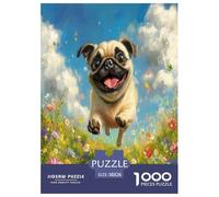 Pug Puzzles Imposible,desafío para Adultos Entretenimiento Creativo 1000 Piezas Obra De Arte De Juego De para Adultos Y Niños Mayores De 12 Años 38x26cm/1000pcs