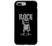 Pug Rock Music Retro Vintage Perro Amante Carcasa para iPhone 7 Plus/8 Plus