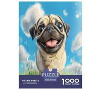 Pug Rompecabezas Imposible,desafío for Adults Juego EduGatoivo 1000 Piezas Obra De Arte De Juego De para Adultos, Regalos A Partir De 14 Años 70x50cm/1000pcs
