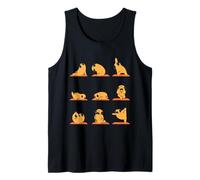 Pug Yoga Minimal Camiseta sin Mangas