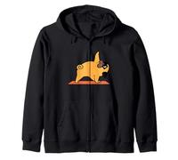 Pug Yoga Triangle Pose Sudadera con Capucha