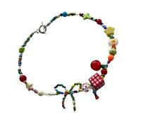 PUGEOAMN Estética imbécil cadena cadena joyería ligero acrílico cazador Collares Collares Cadena de clavícula para el desgaste diario