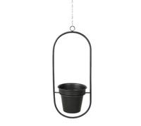 Pugermering Cesta Colgante Macetero Colgante Jardín Interior Soporte para Plantas Maceta Suspendida con Marco Metálico Estable Diseño Depurado Adecuada para