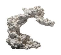 Pugermering Decoración para Acuario de Peces Anémona, Refugio de Cría, Adorno, Escultura de Cerámica, Artesanía, Refugio para Acuario Marino, Cueva de Cría, Estilo B