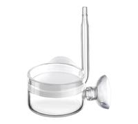 Pugermering - Difusor de acuario, difusor de burbujas, bomba de O2, reactor de dióxido de carbono de cristal, fácil de limpiar, difusor de CO2 para acuario, diámetro 50 mm