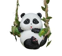 Pugermering Encantadora Figura de Hada Animal para Uso en Interiores Y Exteriores, Panda