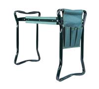 Pugermering Garden Kneeler Seat Banco de Jardín Resistente Asiento Plegable Cojín Blando Espuma EVA Bolsa de Almacenamiento para Herramientas Marco de Hierro
