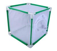 Pugermering Jaula de observación decorativa para mariposas monarcas, con dos cremalleras, Terrario de mariposas para jardín, verde