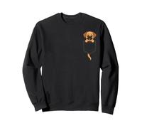 Puggle Lindo Cachorro Bolsillo Dibujos Animados Perro Arte Sudadera