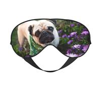 Pugs in The Garden - Funda cómoda para todas las ocasiones, bloquea la luz, ideal para camping, turnos, bloquea bien la luz