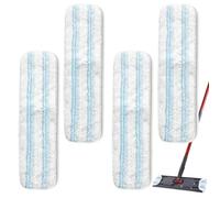 puiaxod 4 fundas de repuesto compatibles con mopa Vileda H2PrO, funda de microfibra para limpiaparabrisas planos, lavable a máquina, reutilizable, fácil fijación al marco, para todos los suelos duros