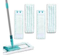 puiaxod Juego de 4 Recambios de Fregona Compatibles con Leifheit Profi XL Micro Duo y Cotton Plus -Almohadillas de Microfibra de 42 cm para Suelos, Azulejos, Parquet y Laminado - 47 x 16,5 x 2 cm